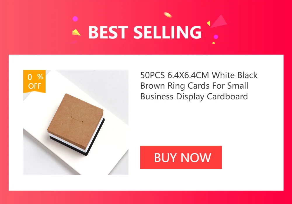 50PCS 4.8X8.8CM White Black Necklace Holder Hanging Card For Hoop Earrings Blank Display Cardboard DIY Jewelry Package Wholesale