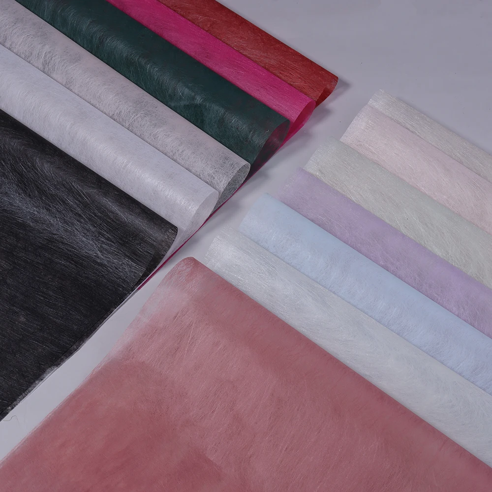 38pcs/Lot 30x30cm Extractive Flower Arrangement Wrapping Paper Cotton Flower Wrapping Lining Paper Non-woven Floral Wrapping Pap