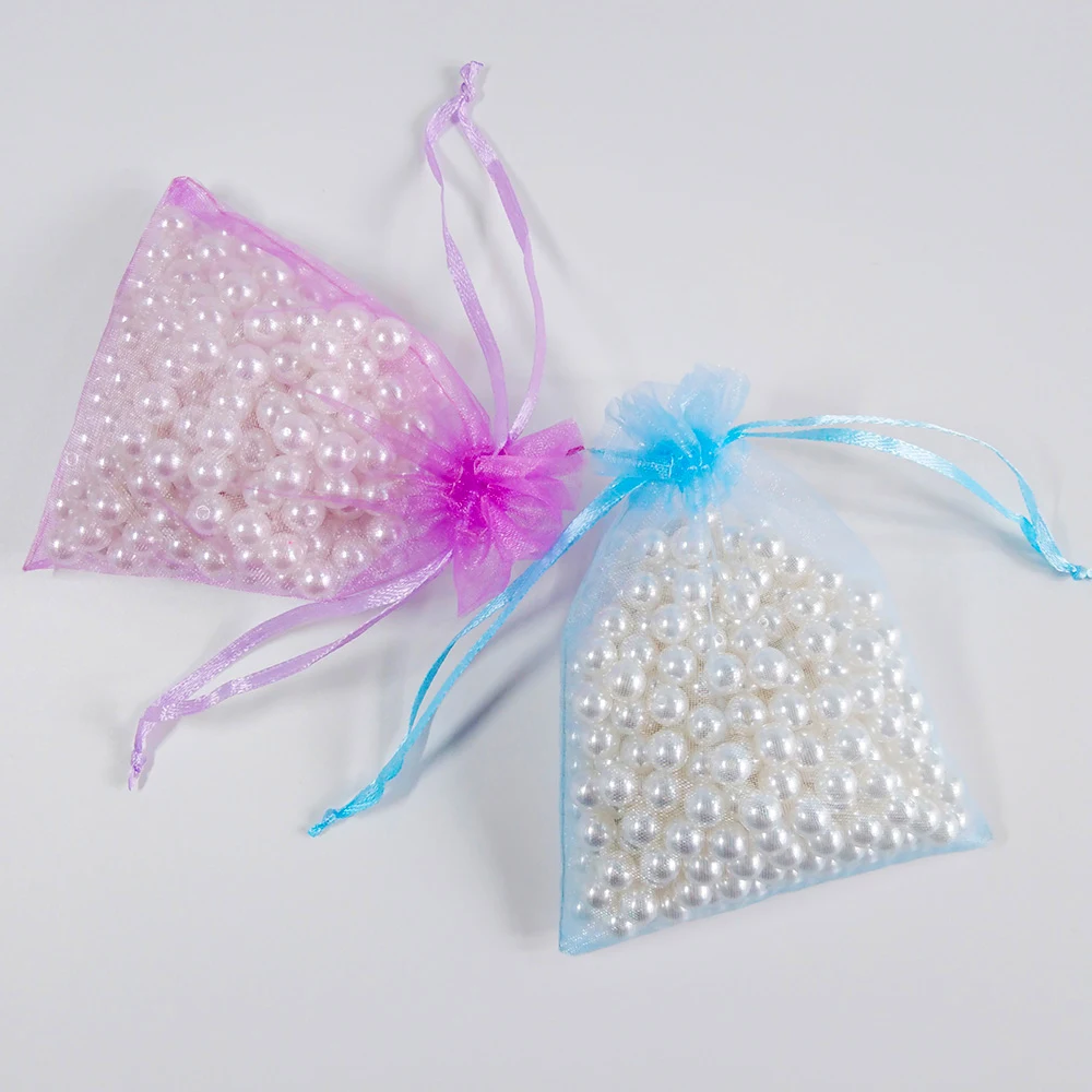 Fashion 50pcs 7x9 9X12 10x15 13x18cm Organza Bag Candy Gift Jewelry Packaging Bags Wedding Gift Packaging Bag & Jewelry Pouches