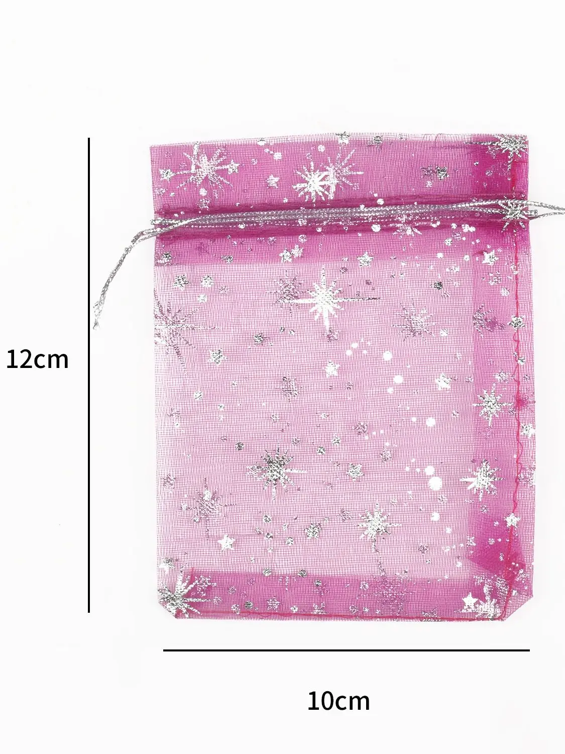 50Pcs/lot Gypsophila Jewelry Bags Organza Bag Jewelry Tulle Drawstring Bag For Packaging Display & Jewelry Pouches Wedding Gift