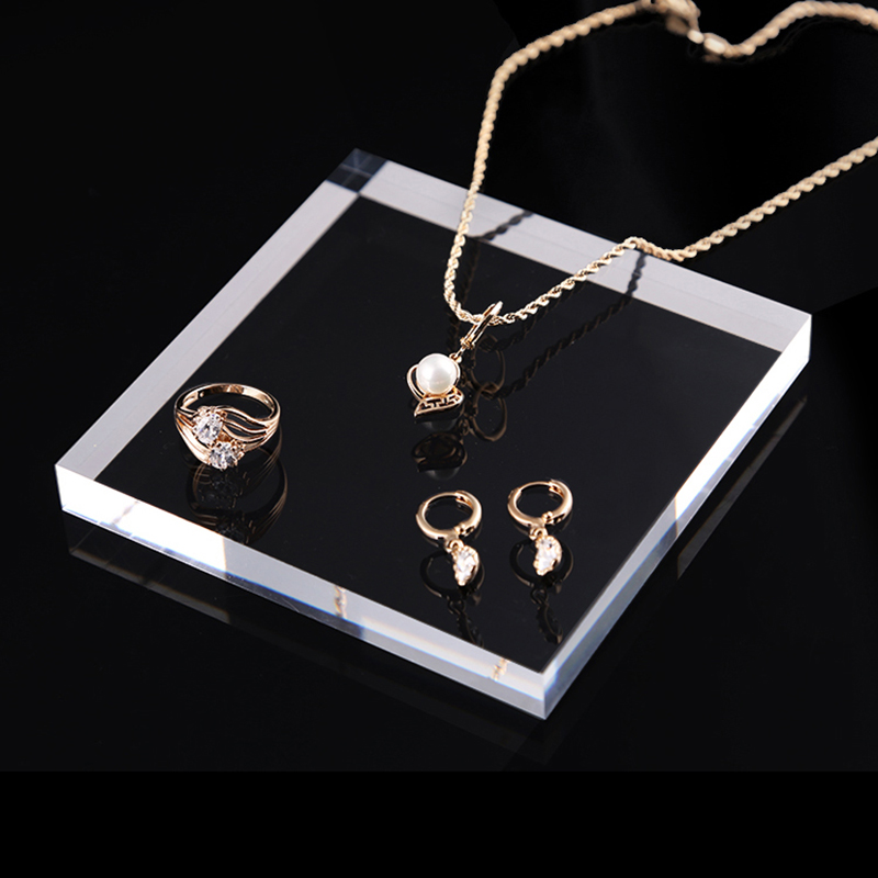 Acrylic blocks Jewelry holder Jewellery organizer display stand for Bracelet Necklace Ring earring cosmetics perfume tray case