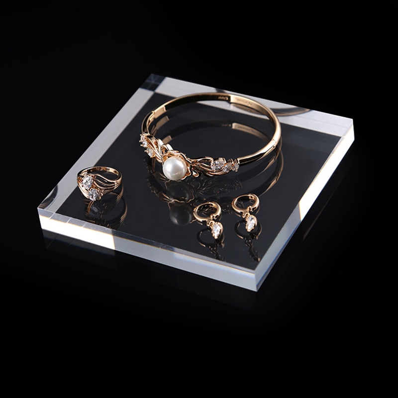 Acrylic blocks Jewelry holder Jewellery organizer display stand for Bracelet Necklace Ring earring cosmetics perfume tray case