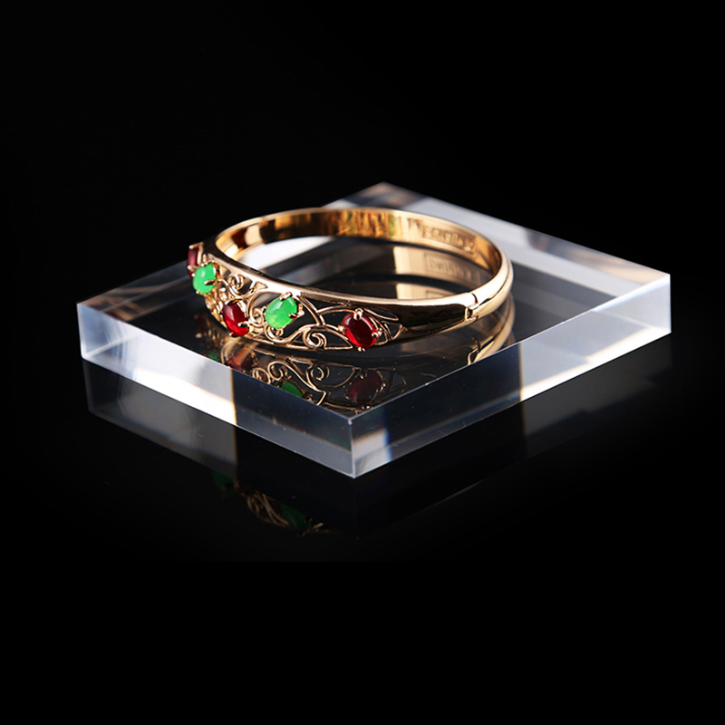Acrylic blocks Jewelry holder Jewellery organizer display stand for Bracelet Necklace Ring earring cosmetics perfume tray case