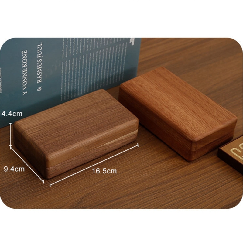 Travel Retro Wooden Jewelry Box Packing Wedding Ring Necklace Bracelet Organizer Women Men Display Box Gift for Couple