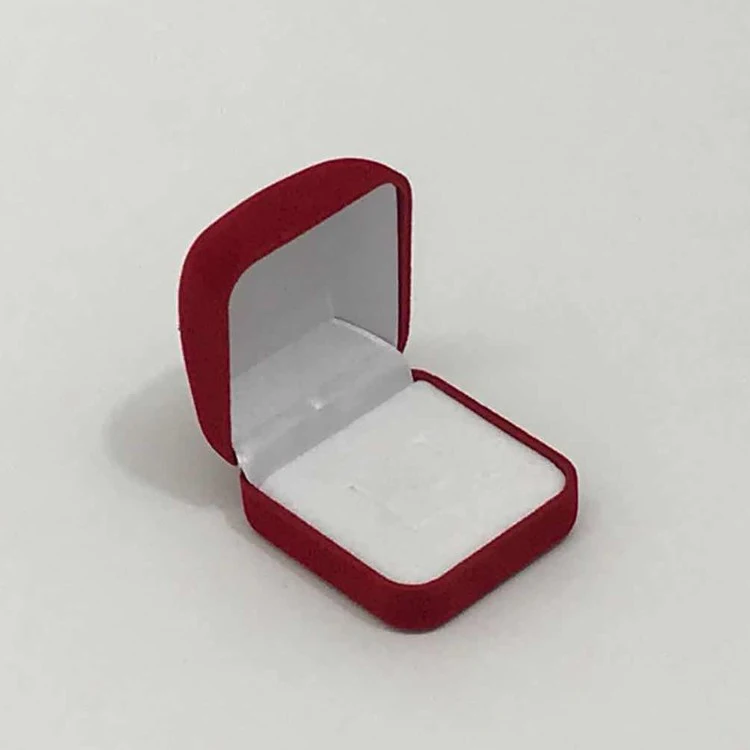 Wholesale Double Wedding Rings Box Velvet Engagement Ceremony Valentine's Gift Couple Ring Jewelry Packaging Storage Organizer