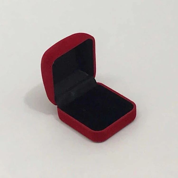 Wholesale Double Wedding Rings Box Velvet Engagement Ceremony Valentine's Gift Couple Ring Jewelry Packaging Storage Organizer