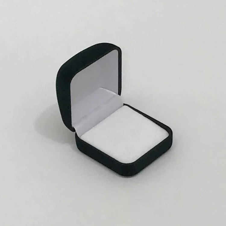 Wholesale Double Wedding Rings Box Velvet Engagement Ceremony Valentine's Gift Couple Ring Jewelry Packaging Storage Organizer