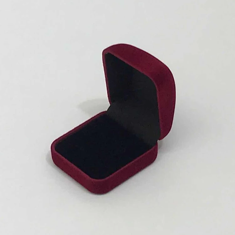 Wholesale Double Wedding Rings Box Velvet Engagement Ceremony Valentine's Gift Couple Ring Jewelry Packaging Storage Organizer