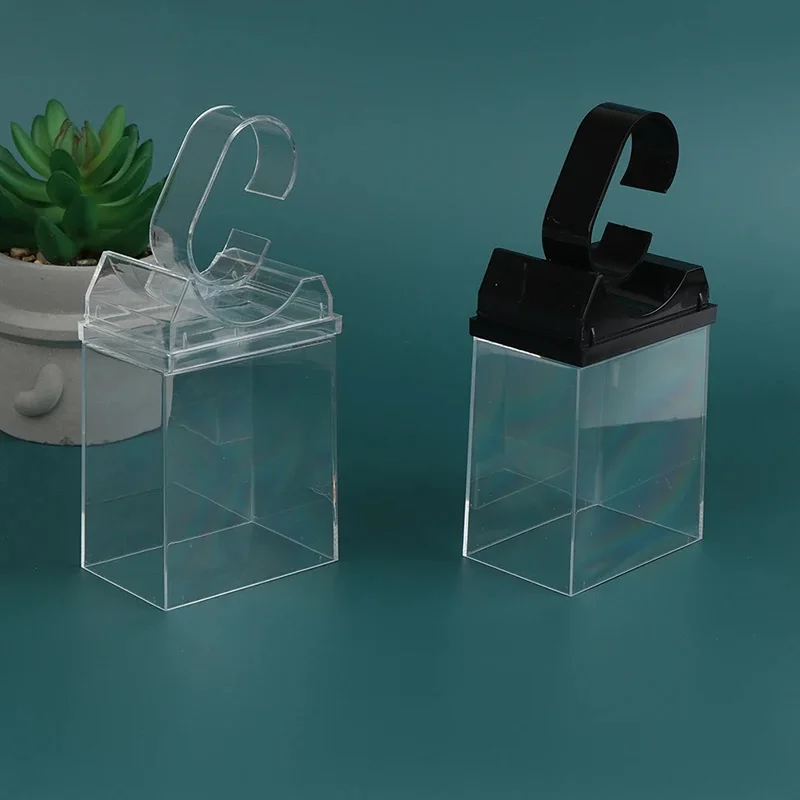 Watch Packaging Box Plastic Transparent Watch Stand Rack General Showcase Shelf Portable Wrist Watch Storage Box Jewelry Display