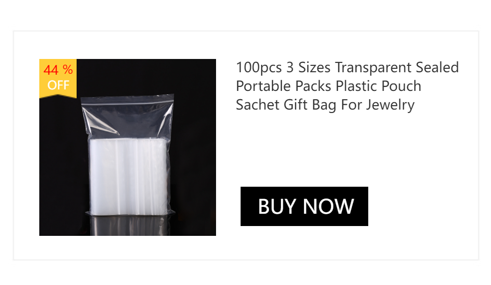 50pcs Colorful Plastic Hang Bags Pouch Self Sealing Reusable Small Little Ziplock Display Ring Necklace Gift Jewelry Packaging