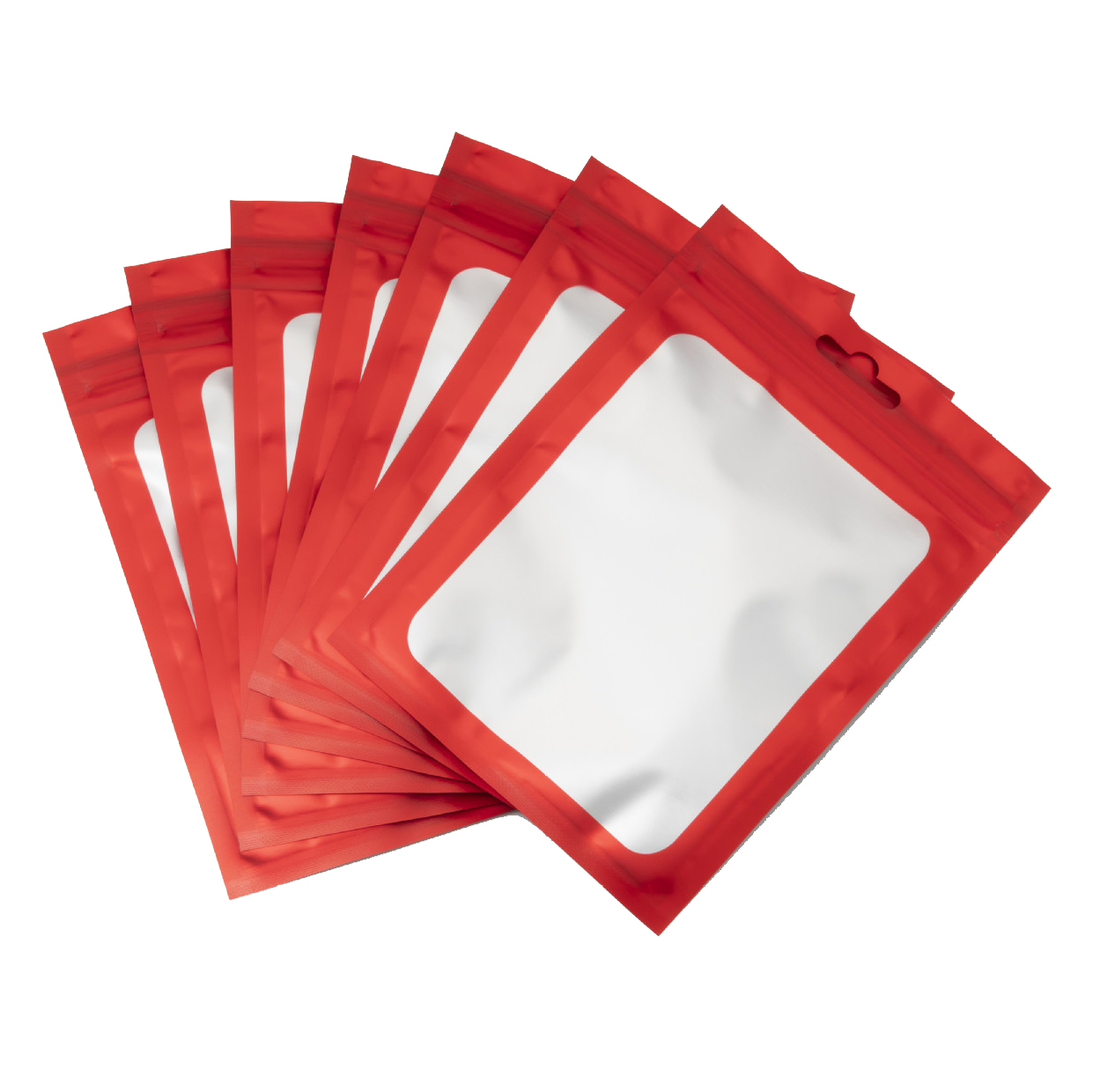 50pcs Colorful Plastic Hang Bags Pouch Self Sealing Reusable Small Little Ziplock Display Ring Necklace Gift Jewelry Packaging