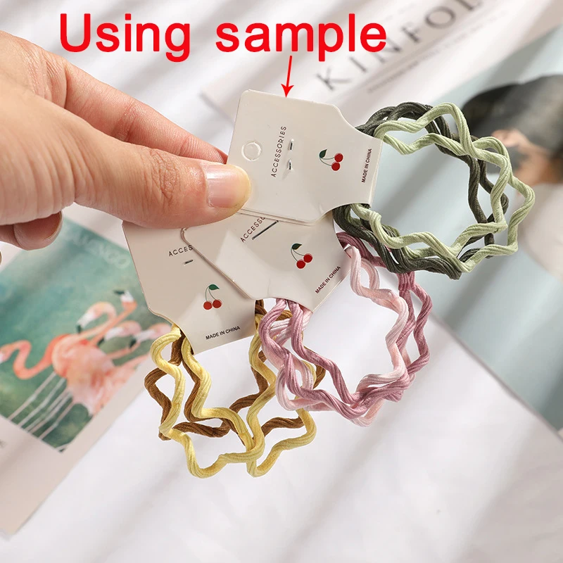 50pcs 9x3.5cm Kraft Paper Packing for Necklace Bracelets Jewelry Display Cards Handmade Jewelry Hairband Price Tags Card Holder