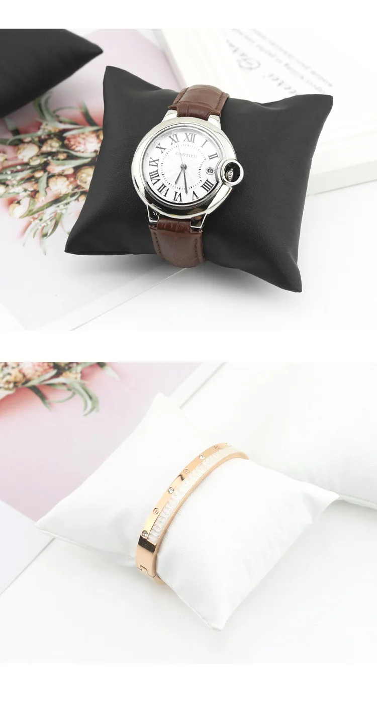 Wholesale Quality Leatherette Bracelet Bangle Pillow Stand Holder Chain Jewelry Display Showcase Watch Cushion Pillows for Box
