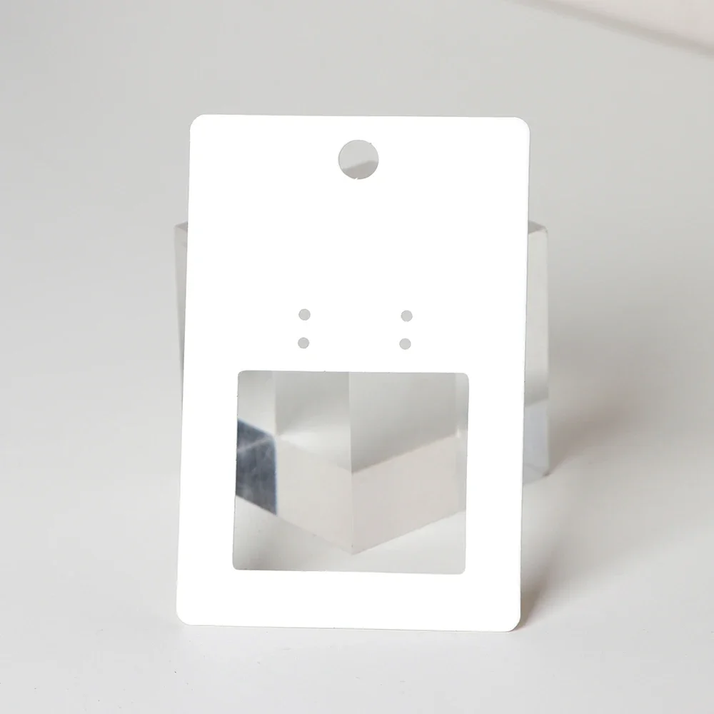 50Pcs 6x9cm Hangable Earrings Jewelry Display Kraft Card With Or Without Bags Wholesale Packaging Half Frame Personalized Design