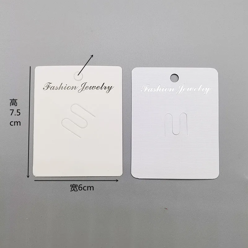 50pcs/lot Brooches Display Cards Blank Kraft Paper Tag for Jewelry Packaging Cards Small Business Sale Hang Price Tag Card 7*7cm