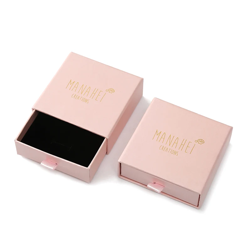 Wholesale 100pcs/lot Custom Logo Paper Jewelry Box Gift Packaging Box Printed Logo Earring Necklace Bracelet Box