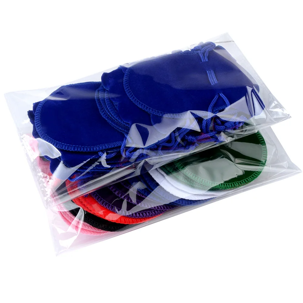 Chanfar 10pcs 7x9cm 9x12cm Velvet Bag White Red Black Pink Drawstring Pouch Calabash Shape Gift Packing Bags For Wedding Pouches