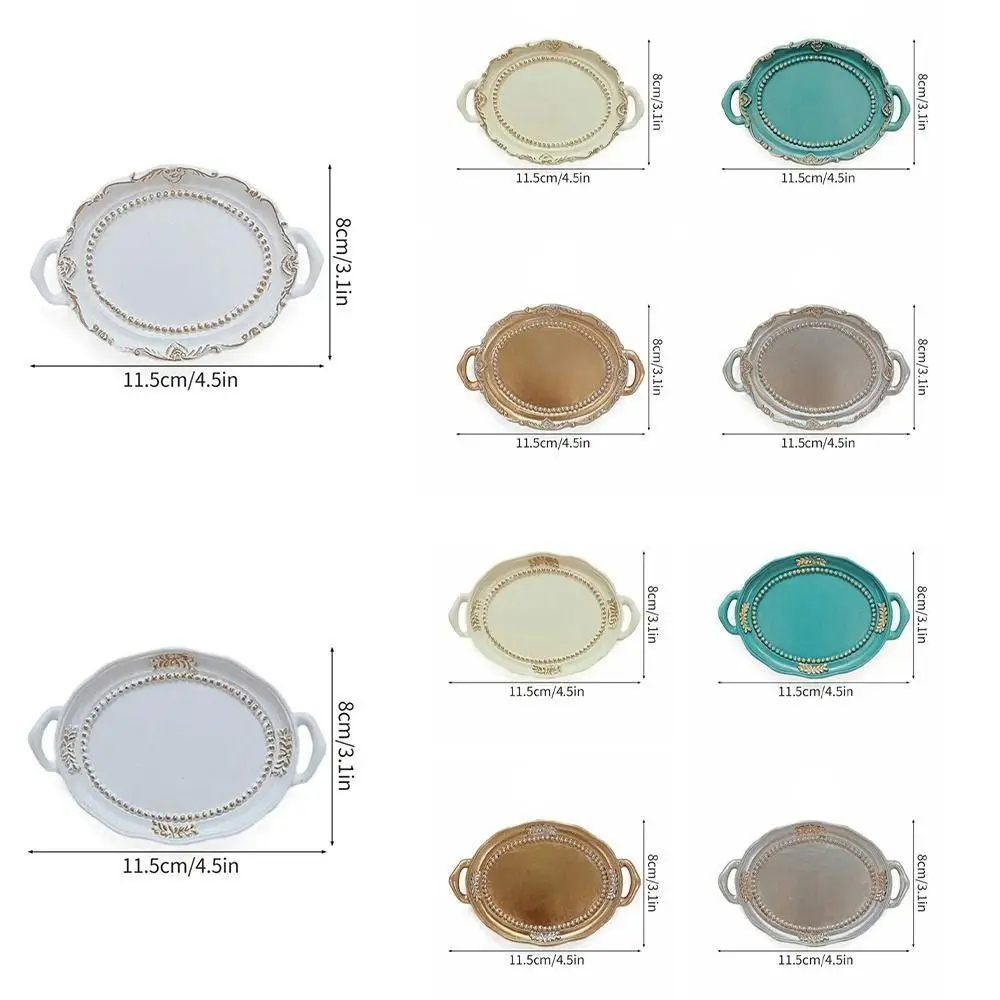 New Nordic Decorative Jewelry Plate Retro Earrings Storage Tray Mini resin Jewelry Dish Necklace Earrings Jewelry Display Tray