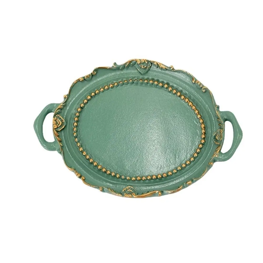 New Nordic Decorative Jewelry Plate Retro Earrings Storage Tray Mini resin Jewelry Dish Necklace Earrings Jewelry Display Tray