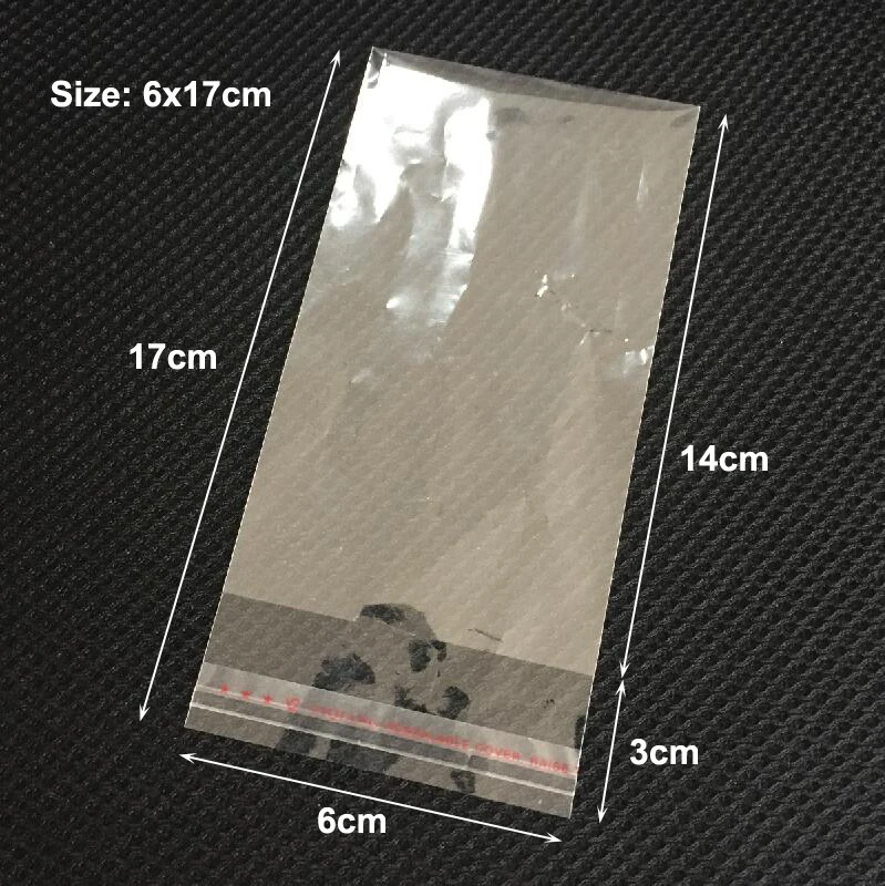 1000pcs/lot 8x10 8x13 10x13 6x17cm Transparent Clear Self-adhesive OPP Bags Jewelry Pouches Seal Plastic Packaging Bags