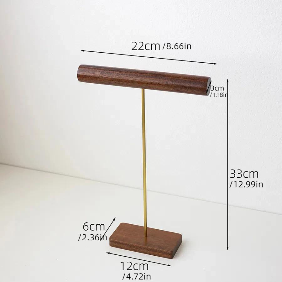 Walnut Wood Model Bust Wooden Jewelry Display Necklace Pendants Mannequin Hanging Earring Holder Jewelry Stands Organizer Rack