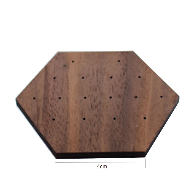 Wooden Jewelry Display Walnut Jewelry Display Stand Earrings Ear Stud Holder Organize Jewelry Packaging Box Card Case