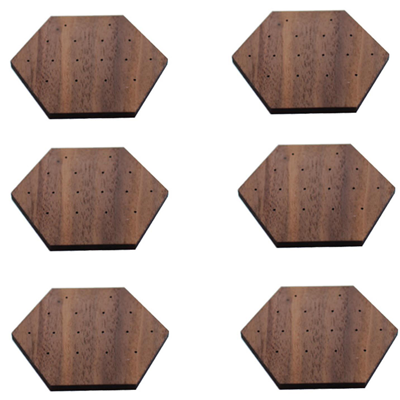 Wooden Jewelry Display Walnut Jewelry Display Stand Earrings Ear Stud Holder Organize Jewelry Packaging Box Card Case