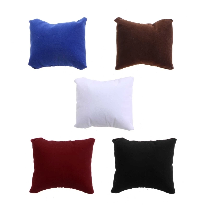 R2LE 10 Pcs Velvet Bracelet Pillow Multicolor Jewelry Pillow Watch Bracelet Cushion Display Stand Set Jewelry Pillow Bag
