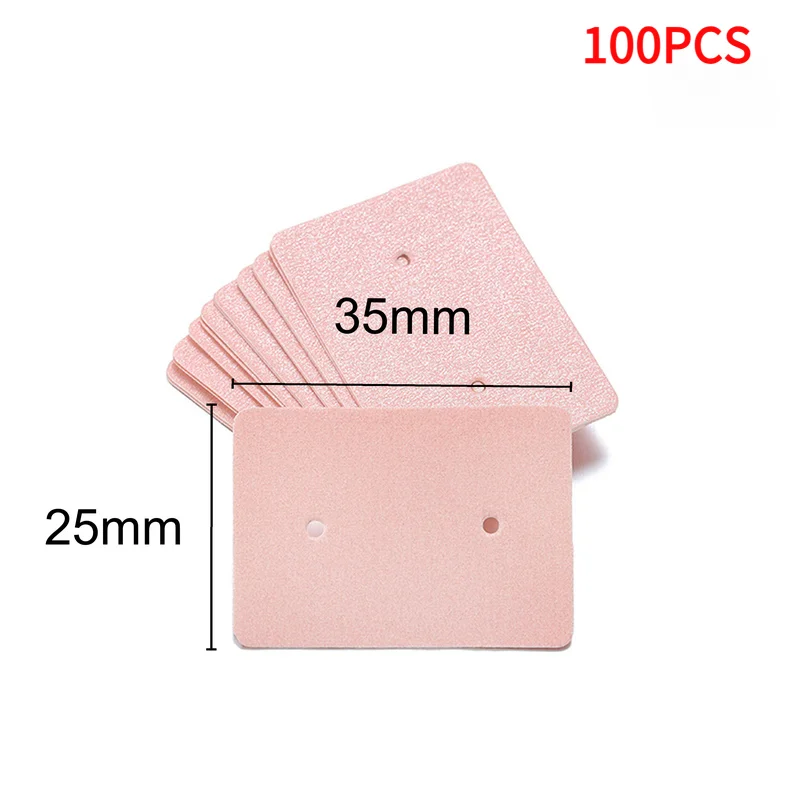 50/100Pcs/ lot Cardboard Earring Display Cards Blank Kraft Paper Jewelry Hanging Tags for Earring Ear Studs Selling Packaging