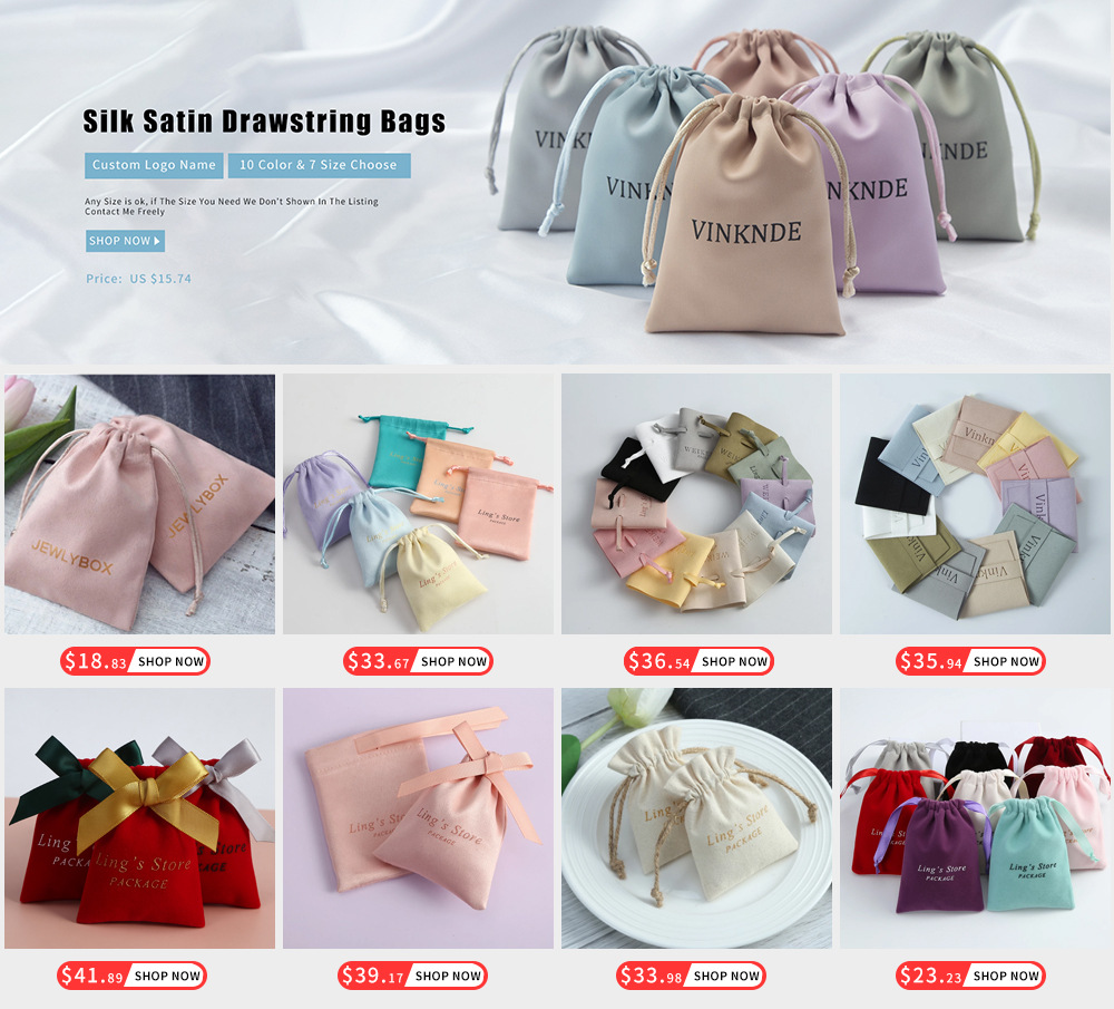 20/50/100pcs Microfiber Jewelry Gift Bags for Wedding Party Candy Favor Envelope Pouch DIY Jewelry Organizer Earring Bracelets