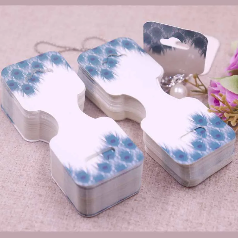 New 50pcs/lot 3.5*9cm New Necklace Card Pendant/Hair Clicp DIY Necklace Card Custom Logo Jewelry Card 300gsm Paper Cardboard