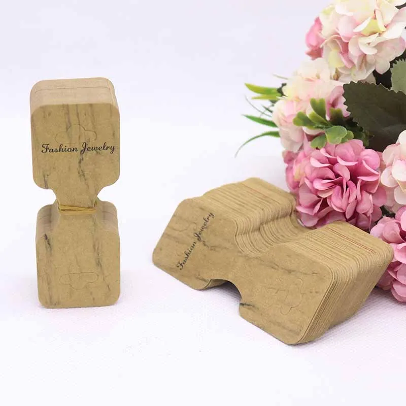 New 50pcs/lot 3.5*9cm New Necklace Card Pendant/Hair Clicp DIY Necklace Card Custom Logo Jewelry Card 300gsm Paper Cardboard