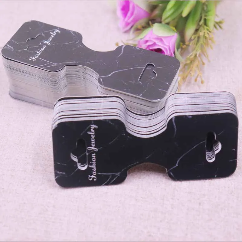 New 50pcs/lot 3.5*9cm New Necklace Card Pendant/Hair Clicp DIY Necklace Card Custom Logo Jewelry Card 300gsm Paper Cardboard