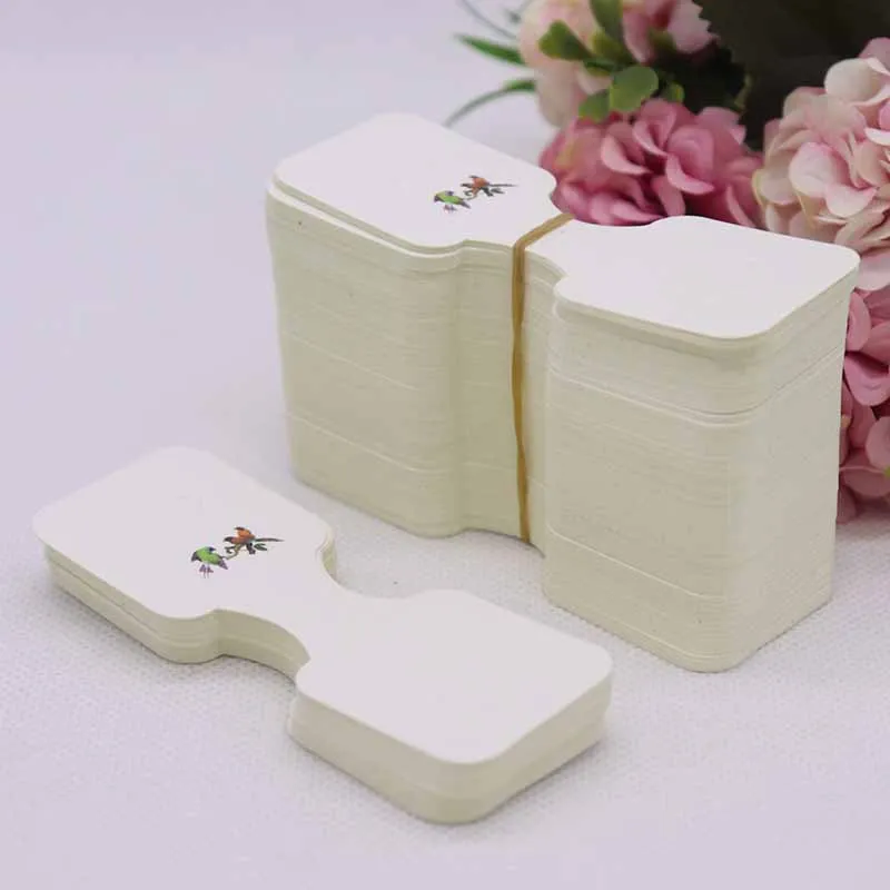 New 50pcs/lot 3.5*9cm New Necklace Card Pendant/Hair Clicp DIY Necklace Card Custom Logo Jewelry Card 300gsm Paper Cardboard