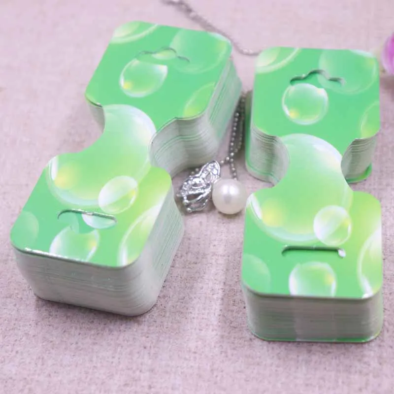 New 50pcs/lot 3.5*9cm New Necklace Card Pendant/Hair Clicp DIY Necklace Card Custom Logo Jewelry Card 300gsm Paper Cardboard