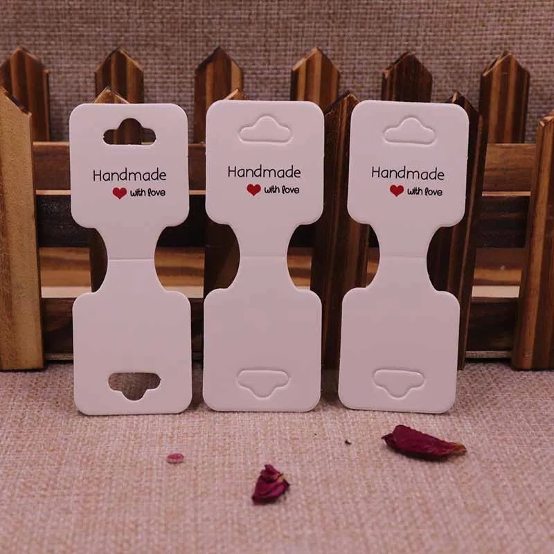 New 50pcs/lot 3.5*9cm New Necklace Card Pendant/Hair Clicp DIY Necklace Card Custom Logo Jewelry Card 300gsm Paper Cardboard