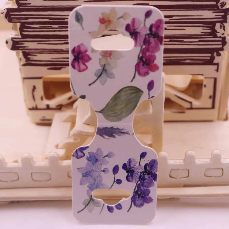 New 50pcs/lot 3.5*9cm New Necklace Card Pendant/Hair Clicp DIY Necklace Card Custom Logo Jewelry Card 300gsm Paper Cardboard