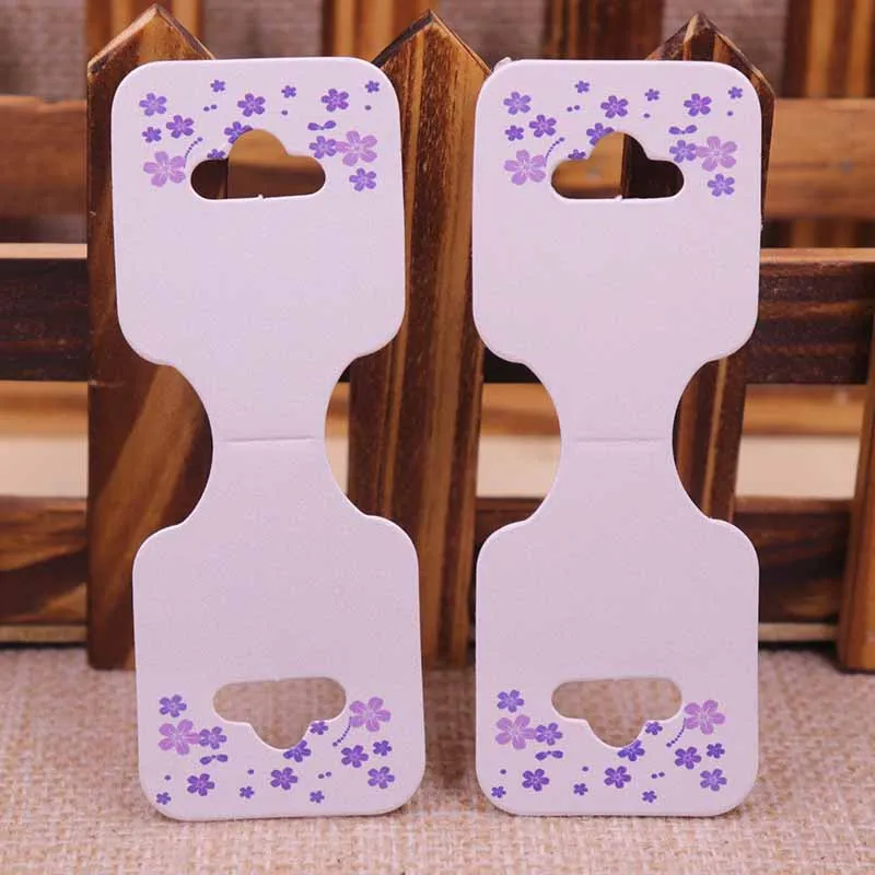 New 50pcs/lot 3.5*9cm New Necklace Card Pendant/Hair Clicp DIY Necklace Card Custom Logo Jewelry Card 300gsm Paper Cardboard