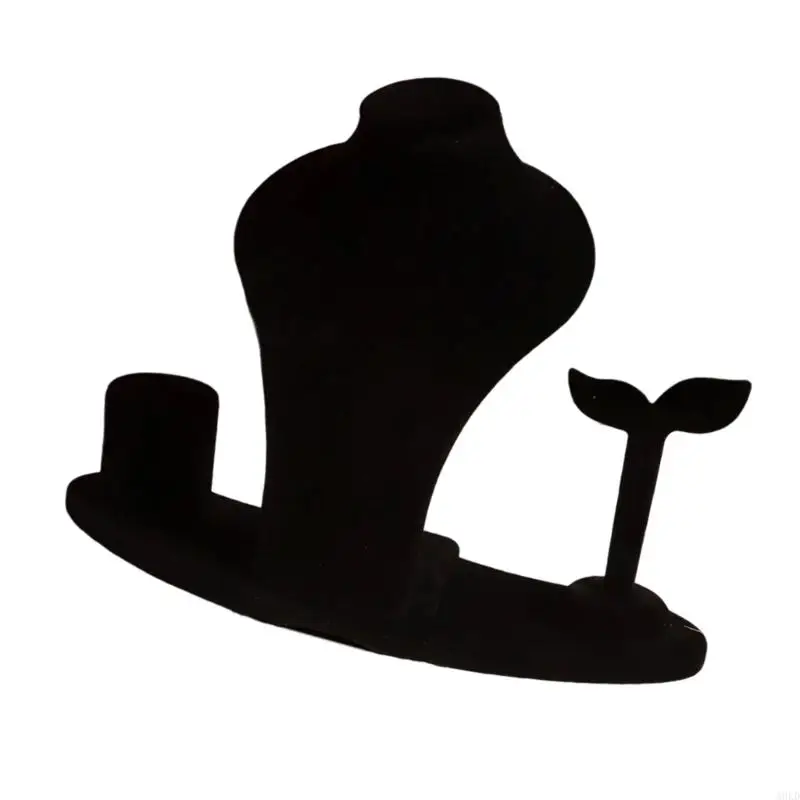 4Pcs/Set Mannequin Bust Jewelry Display Stand Luxury Necklace Ring Earrings Decorative Rack for Stores Use