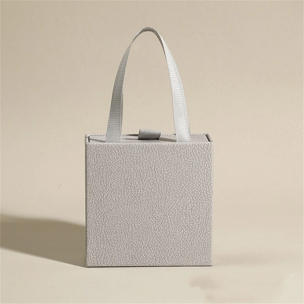 Portable Jewelry Packaging Box Earrings Necklace Ring Pendant Storage Organizer Case Wedding Gift Box Paper Drawer Jewelry Box
