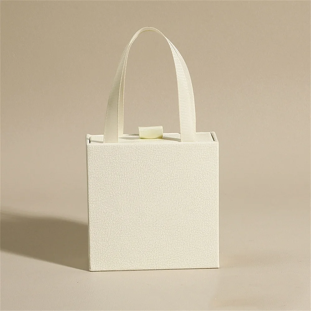 Portable Jewelry Packaging Box Earrings Necklace Ring Pendant Storage Organizer Case Wedding Gift Box Paper Drawer Jewelry Box