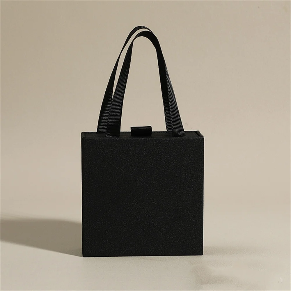 Portable Jewelry Packaging Box Earrings Necklace Ring Pendant Storage Organizer Case Wedding Gift Box Paper Drawer Jewelry Box