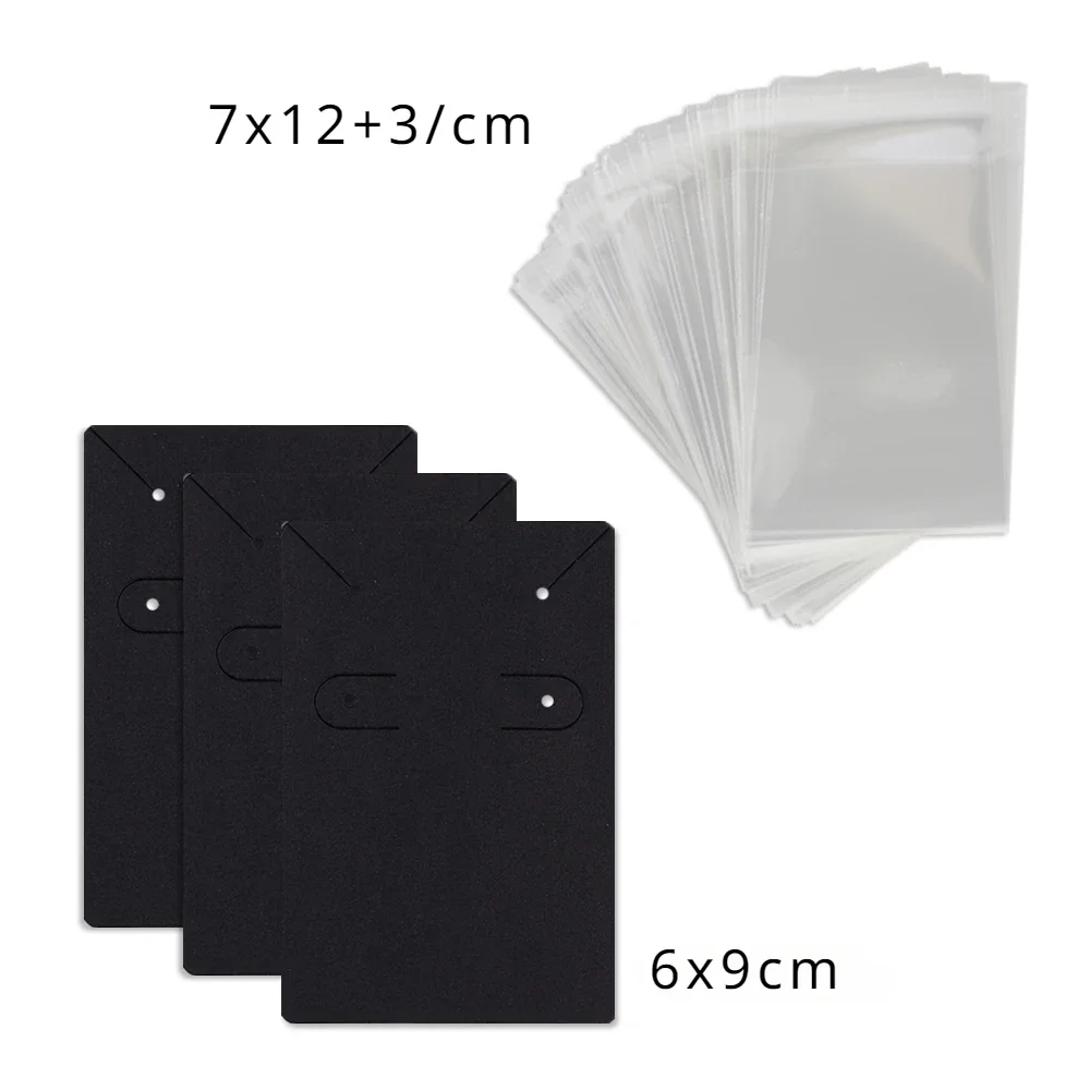 50Pcs 6x9cm Necklace Earring Jewelry Display Paper Card With Or Without Bags Wholesale Packaging Personalized Customized Service