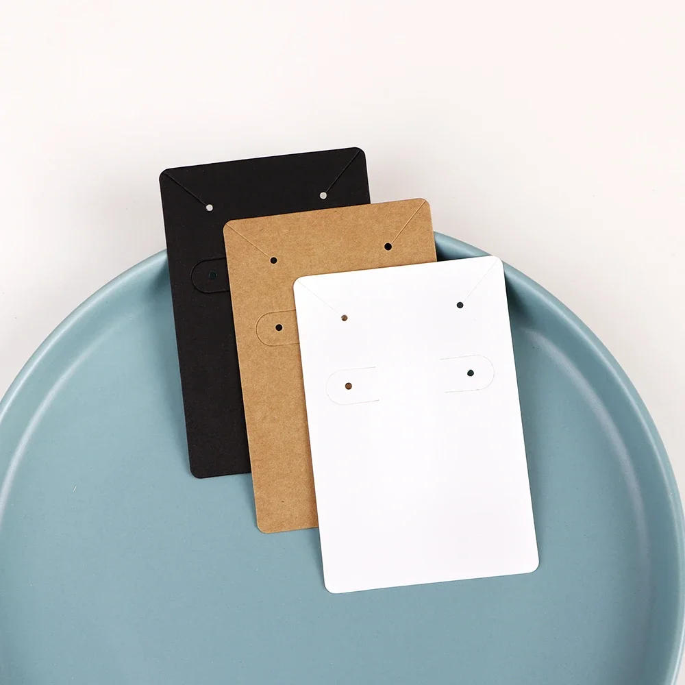 50Pcs 6x9cm Necklace Earring Jewelry Display Paper Card With Or Without Bags Wholesale Packaging Personalized Customized Service