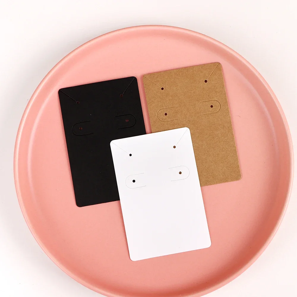 50Pcs 6x9cm Necklace Earring Jewelry Display Paper Card With Or Without Bags Wholesale Packaging Personalized Customized Service