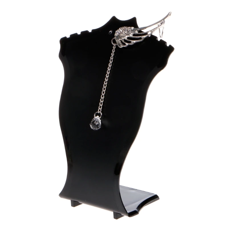 Plastic Mannequin Necklace Display Bust Stand Holder Jewellry Mannequin Bust Rack for Necklaces Pendant Earrings Display Shelf