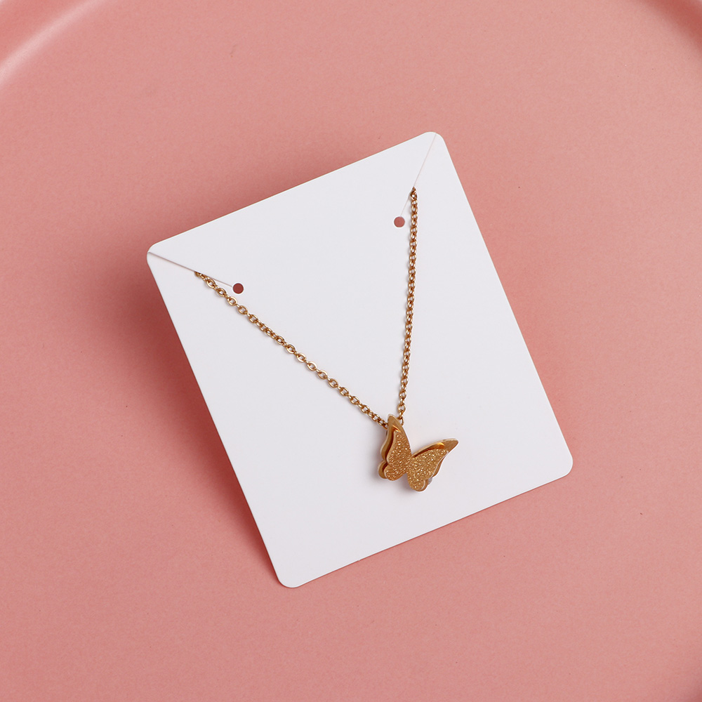 50PCS 6x7cm Blank Necklace Display Cards For Jewelry Earrings Holder Cardboard Small Businesses Packaging Supplies Wholesale