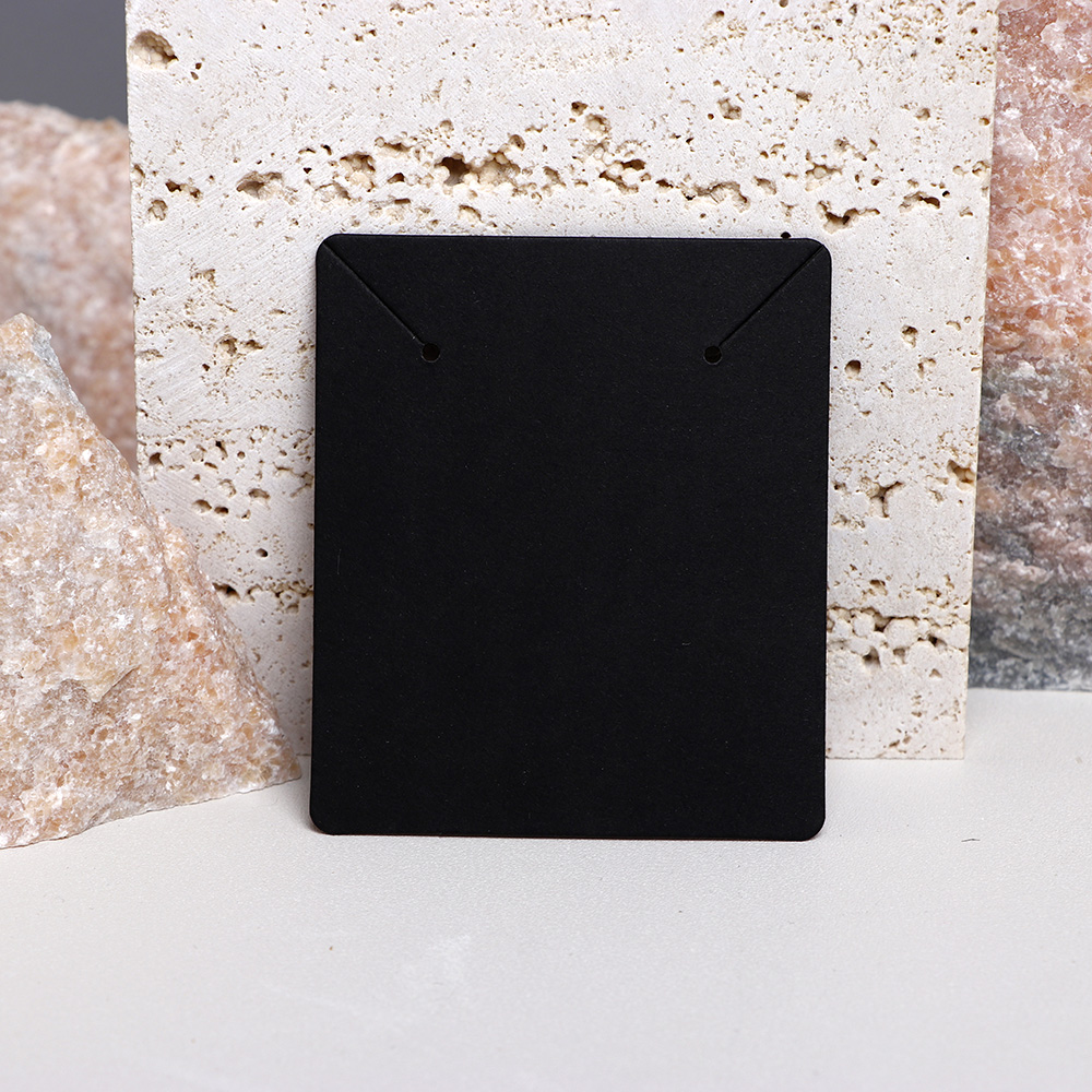 50PCS 6x7cm Blank Necklace Display Cards For Jewelry Earrings Holder Cardboard Small Businesses Packaging Supplies Wholesale