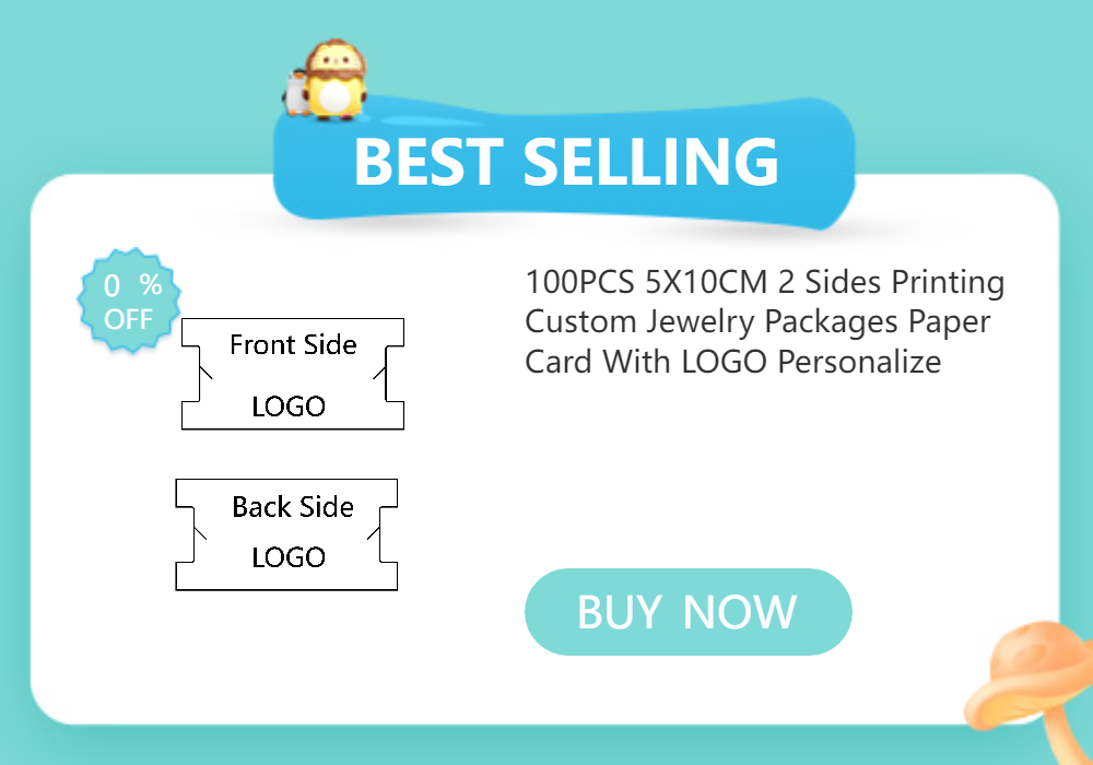 50PCS 6x7cm Blank Necklace Display Cards For Jewelry Earrings Holder Cardboard Small Businesses Packaging Supplies Wholesale
