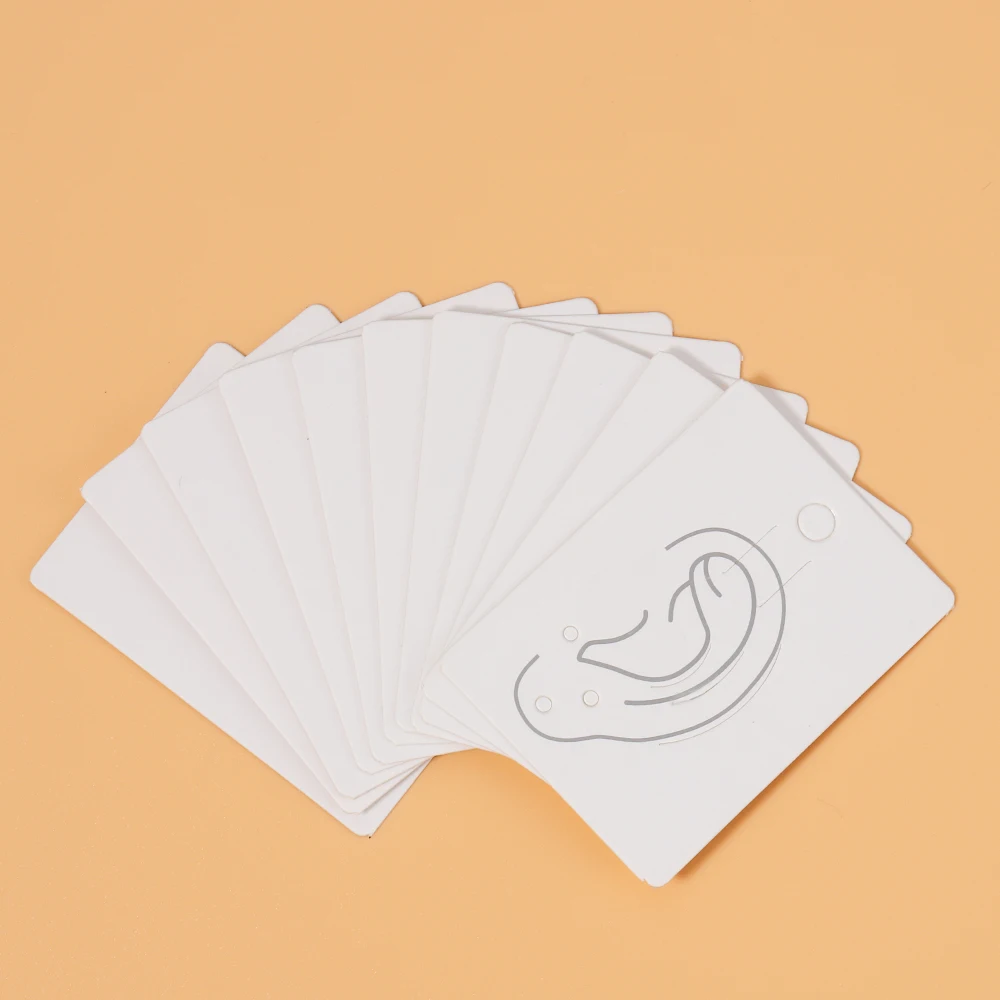 50pcs Earrings Jewelry Display Cards Kraft Paper Packing Tag for diy Jewelry Ear Bone Clip Nails Holder Hanging Retail Price Tag